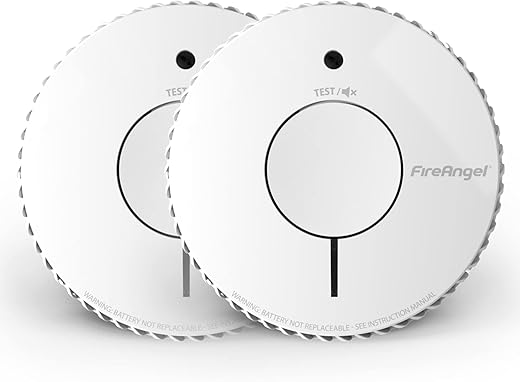Understanding the Significance of Carbon Monoxide and Smoke Alarms in UK Homes 2 FireAngel Optical Smoke Alarm with 10 Year Sealed For Life Battery, FA6620-R-T2 (ST-622 / ST-620 replacement, new gen) - Twin Pack , White