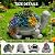 Solar Garden Outdoor Statues Turtle with Succulent and 7 LED Lights -Waterproof Animal Lawn Decor Statue for Patio, Balcony, Yard Ornament for Mom Grandma Women