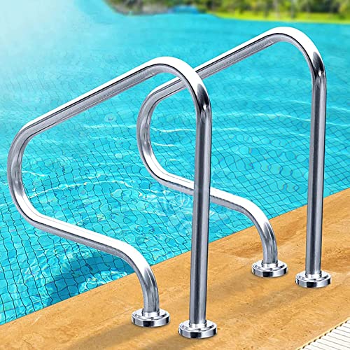 Barandal para piscina de acero inoxidable 304, set de 2 miniatura 1