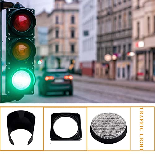 Feu de signalisation Rouge Jaune Vert avec boîtier PC résistant 200mm - 7