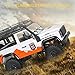 GoolRC MN99 RC Rock Crawler, 1:12 Scale Remote Control Car, 2.4GHz 4WD Off Road RC Truck, All Terrains Climbing Car, Electric Vehicle Toys Gifts for Adults (White)