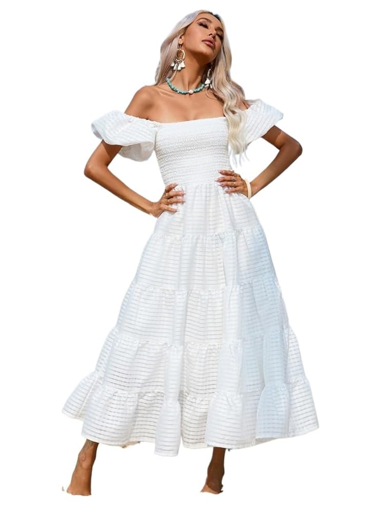 OHGA RUFFLE SHOULDER ホワイト STAND FRILL | OHGA