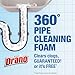 Drano Dual-Force Foamer Drain Clog Remover and Cleaner for Shower or Sink Drains, Unclogs and Removes Sources of Odor, 17 Fl Oz