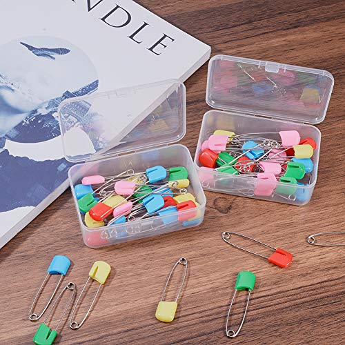 Image of BENECREAT 27 Pack Mixed Size Rectangle Mini Clear Plastic Bead Storage Containers Box Case with lid for Items,Pills,Herbs,Tiny Bead,Jewerlry Findings, and Other Small Items