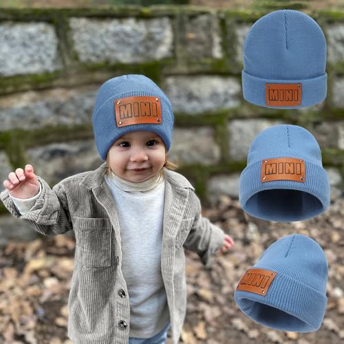 Personalized Toddler Beanie Hats Baby Boys Girls Beanies Kids Children Winter Knit Warm Caps Ski Hats for Youth Adult2