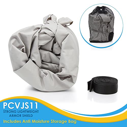 Pyle Jetski Cover, Marine Grade, Waterproof Fabric, Trailer Storage, Elastic Cord, 102” to 107” Length, Personal Watercraft Protection, Universal Fit, Includes Storage Bag, Durable Polyester by Pyle - Image 2