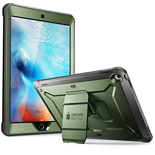 SUPCASE Unicorn Beetle Pro Series Case Designed for iPad 9.7 2018/2017, with Built-in Screen Protector & Dual Layer Full Body Rugged Protective Case for iPad 9.7 5th / 6th Generation(Green)