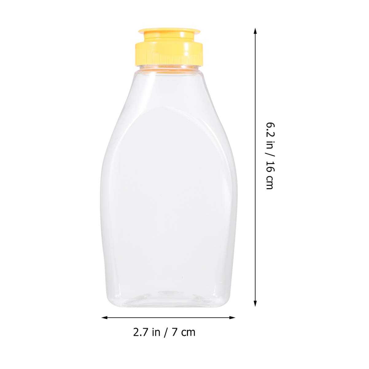 Angoily 4 Stücke Honig Quetschflasche 500 ml Honigflasche Squeeze Bottle Öl Squeeze Flasche Ahornsirupspender Kunststoff-Quetschflasche für Honigflaschen Mayo Hot Sauce Olivenöl
