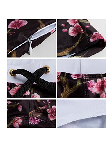 Mens Swim Boxer Shorts Printed Elastic Swimsuit3