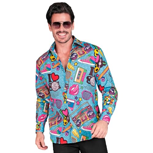 W WIDMANN MILANO Party Fashion - Camisa Party Fashion, Manga Larga, Camisa Hombre, Showmen, Disfraces