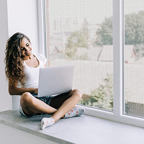 Windows Screen Repair Kit, Screen Door Repair Kit, Screen Replacement, Durable Fiberglass Screen Mesh With Spline/Rolling Tool/Knife (59" X 100", Black) #TOP3