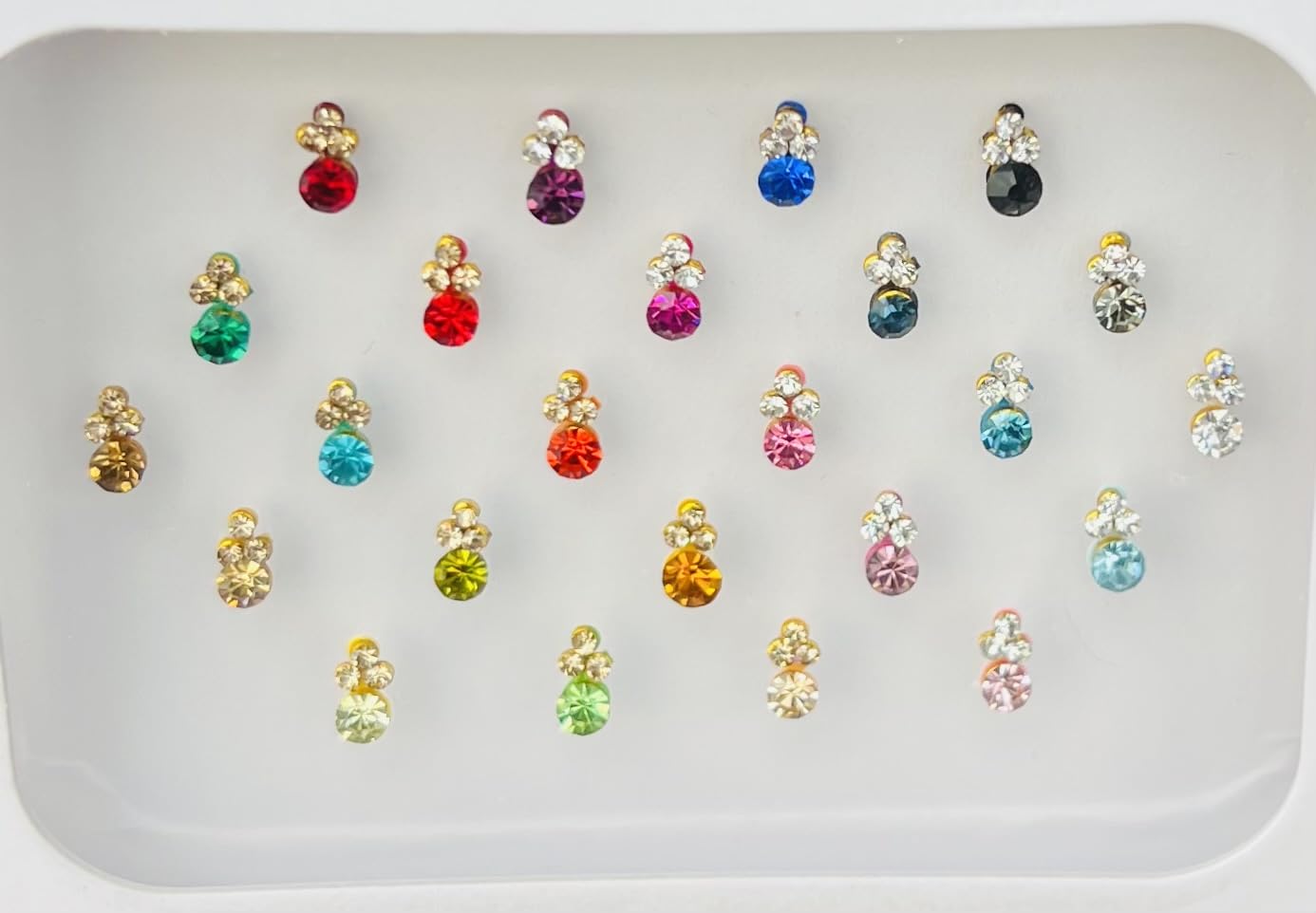 Mehek Multi Colour B2394 Gold Red Green Stone Pearl Bead Bindi Tattoo Forehead Sticker Wedding Tikka Bindi Tika Bollywood Saree
