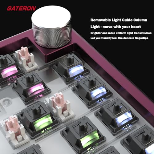 Image of Gateron Oil King Ghost Pro Pre-Lubed Smooth Linear Keyboard Switches 90 Pcs | Pre-lubed 50gf 5-pin linear switches,80 Million Keystroke Lifespan,Compatible MX Mechanical Keyboards,DIY Custom Mod Parts