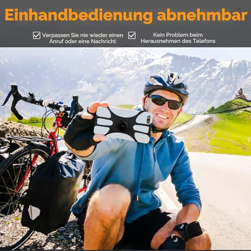 Image of Universal 360 Rotatable Bicycle Mobile Phone Holder for iPhone 13 /12 /11 /Pro Max /Pro /Mini /SE /XS /XR, 4.5-7 Inch Smartphones