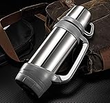 LaDenz Large Vacuum Insulated Water Bottle Stainless Steel - 32 oz Thermal Flask for Hot & Cold...