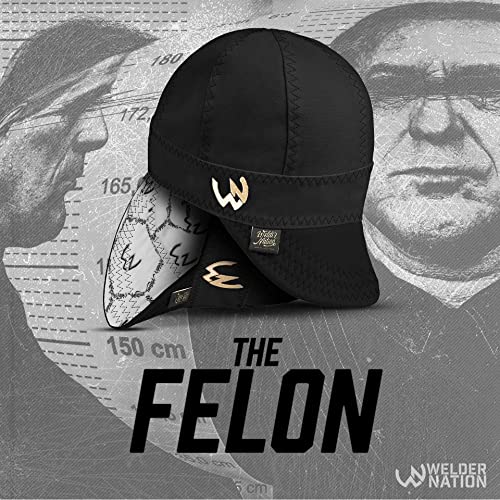 Image of Welder Nation 8 Panel Welding Beanie Cap, 100% Cotton Duck Canvas, Heavy-Duty, Protective & Comfortable