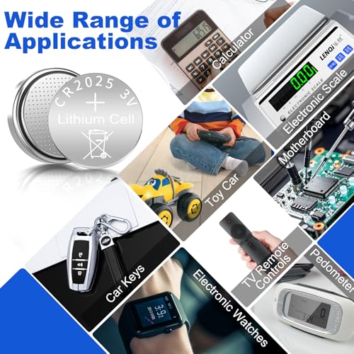 CR2025 Batterien Knopfzellen, 20 Stück Knopfbatterie CR2025 3V Lithium Knopfzelle CR 2025 Batterie 3volt für Elektronische Kleingeräte, Autoschlüssel, Fernbedienungen, Waagen 6