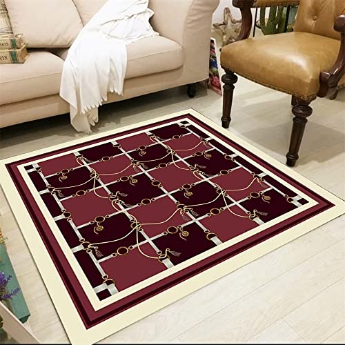 RUGMRZ alfombras para Habitaciones Juveniles cuadradapara salóndormitoriolavable alfombras Online Baratas marrón Alfombra Lavable Decoracion recibidor habitación Juvenil Alfombra Decoraciones para á
