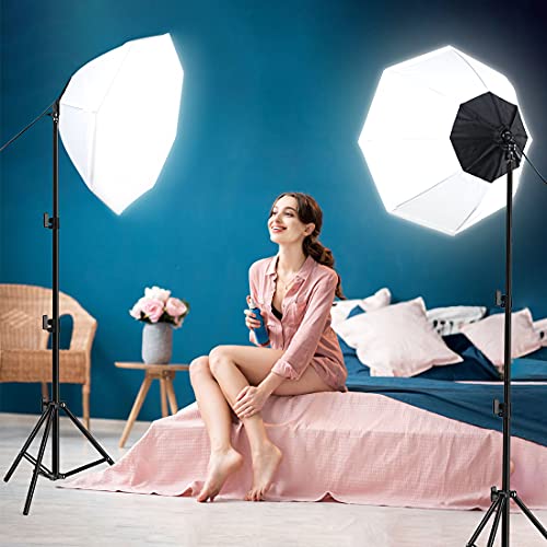 Sedgewin 2021323BAI-2 Octagon Softbox Light White Diffuser 26 Inches/70Cm With 150W 5500K Energy Saving Light Bulb/Light Stand/Carrying Bag thumb #6