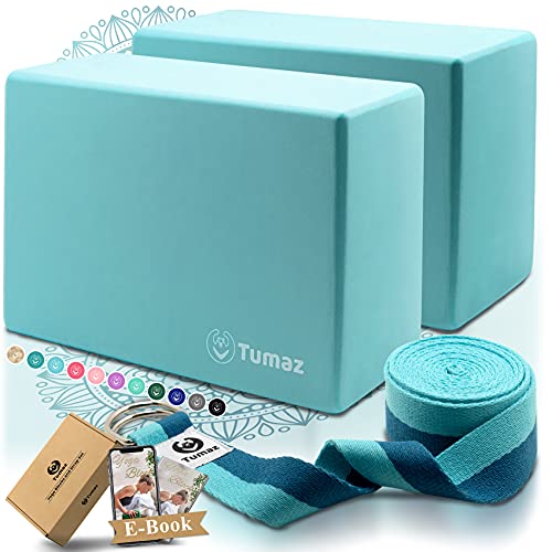 ヨガブロックヨガベルト ポーズ補助用3点セット セット内容：ヨガブロックX2/ヨガベルトX1/デジタルガイドX11) あらゆるカラー 防滑性 安定性 軽量 お持ち運び便利 ストレッチ用 ピラティスブロック