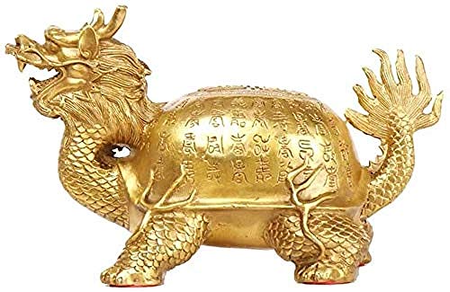 Statue de tortue en cuivre une sculpture artisanale pour decoration de bureau