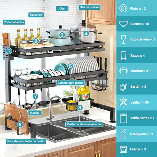 La mejor selección de Estantes para Trastes , tabla con los diez mejores. 21 Estantes para Trastes marca HAWOO (3)