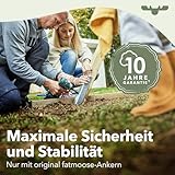 FATMOOSE Spielturm Klettergerüst TikaTaka Town XXL mit Schaukel & grüner Rutsche, Outdoor Kinder Kletterturm mit Sandkasten Leiter & Spiel-Zubehör für den Garten - 3