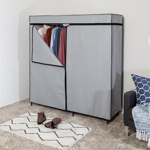 Honey-Can-Do WRD-03746 60 Inch Wardrobe Clothes Storage Closet thumb #1