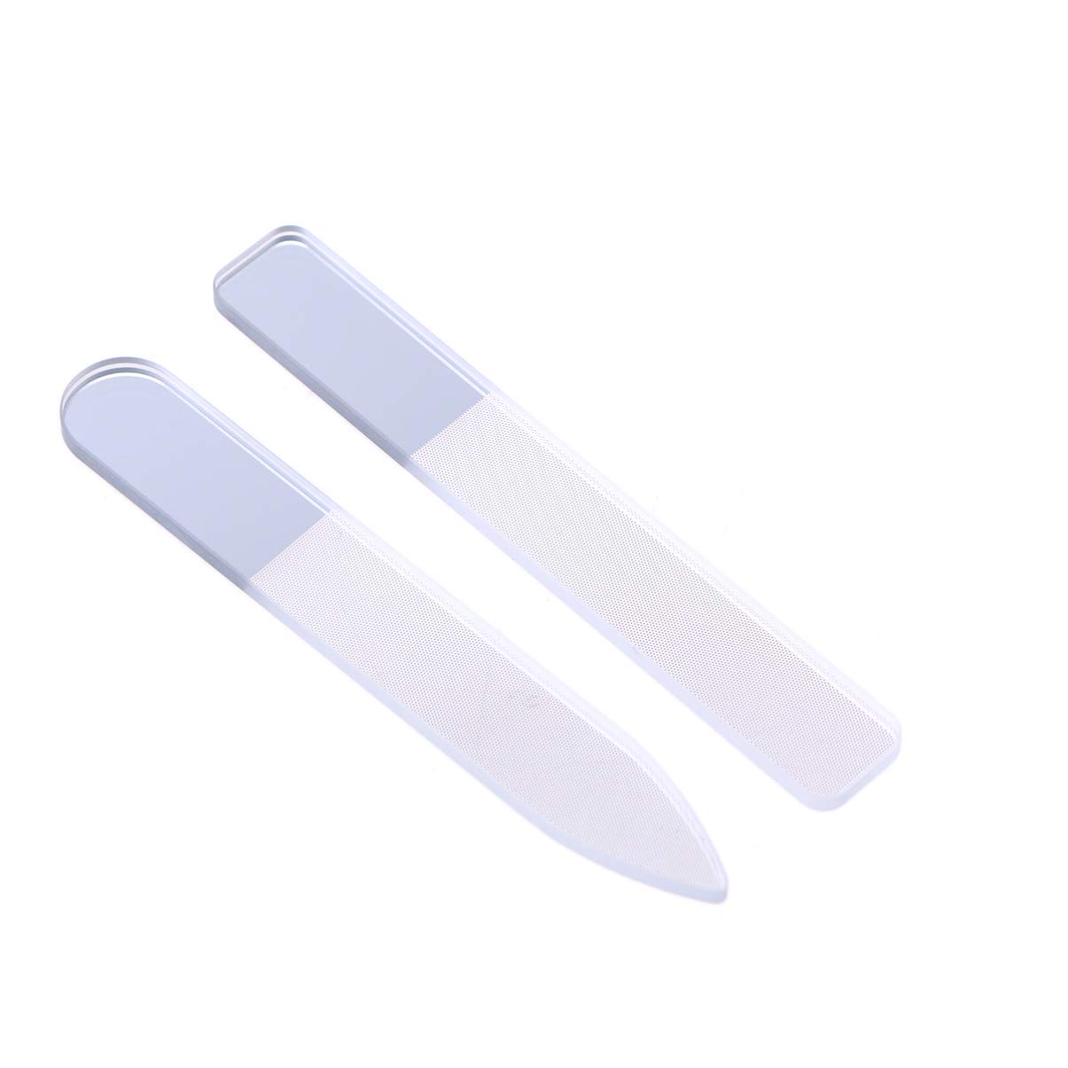 minkissy 6pezzi Cristallo Unghie Professionale Doppia Faccia Strumento Per Manicure Art Con Design Compatto e Custodie Portatili Per Unghie Lisce e Eleganti
