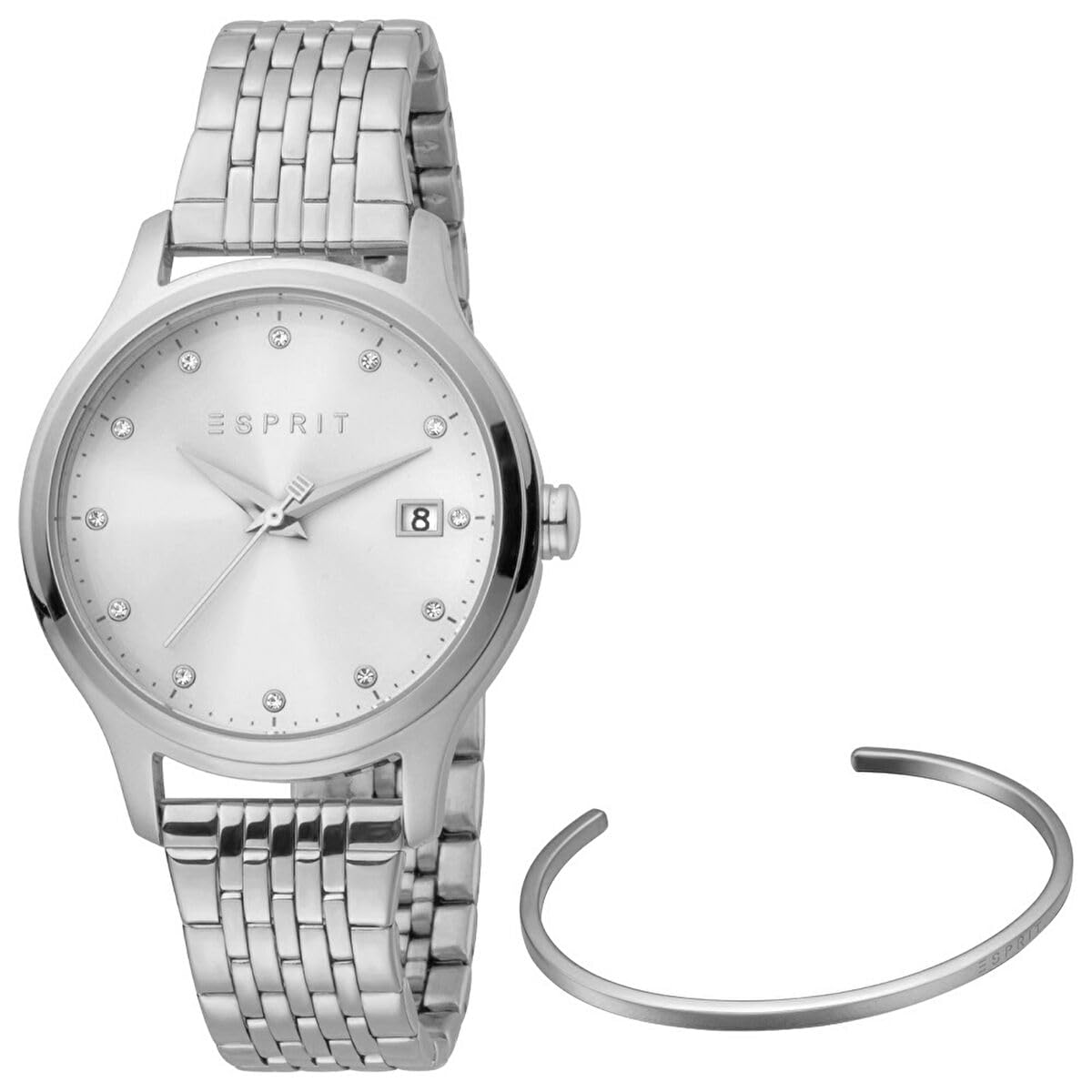 ESPRIT Set aus Armband und Uhr, Edelstahl
