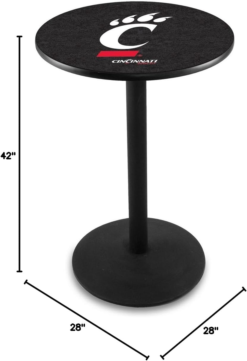 HBS L214-42" Black Wrinkle Cincinnati Pub Table by Holland Bar Stool Co.