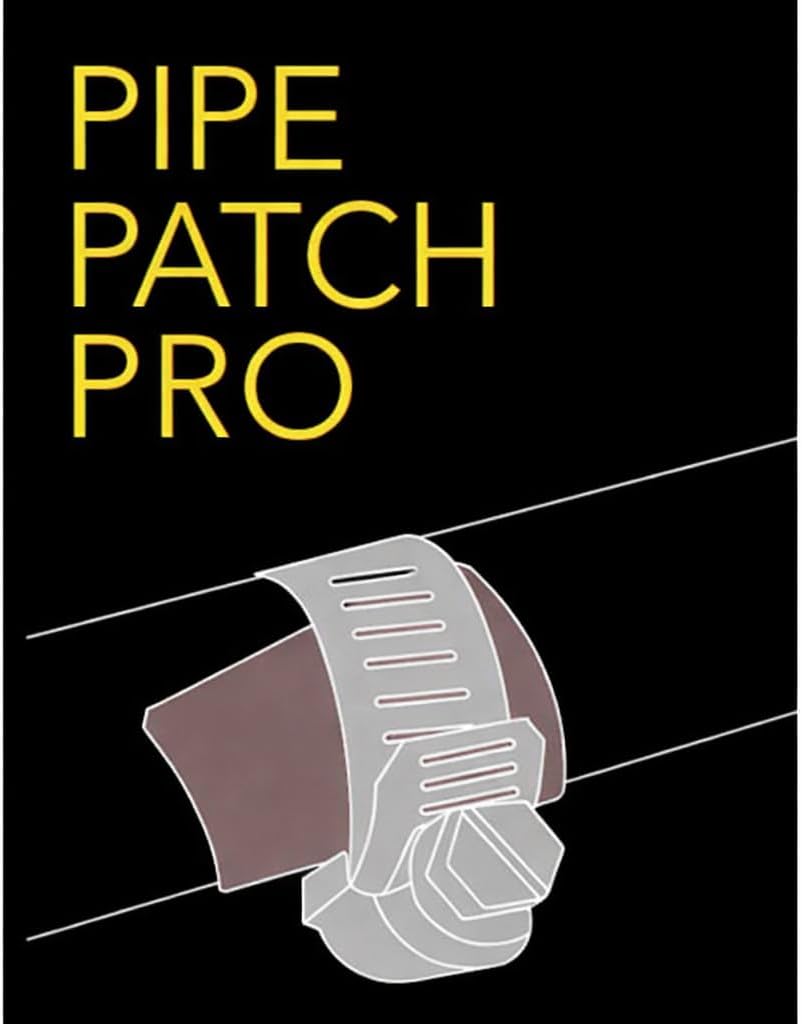 Emergency Pipe Repair Kit- Pipe Leak Repair Clamp Kit- 6 Patchs and clamps-Quick Fix for Pin Holes-Small Splits of Most Common Household Pipes- No Water Shut Off Needed