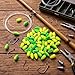 Skylety 60 Pieces Large Foam Floats Bullet Fishing Foam Snell Floats Pompano Rigs Oval Fly Fishing Strike Indicators for Trout Catfish Walleye (Yellow Green)