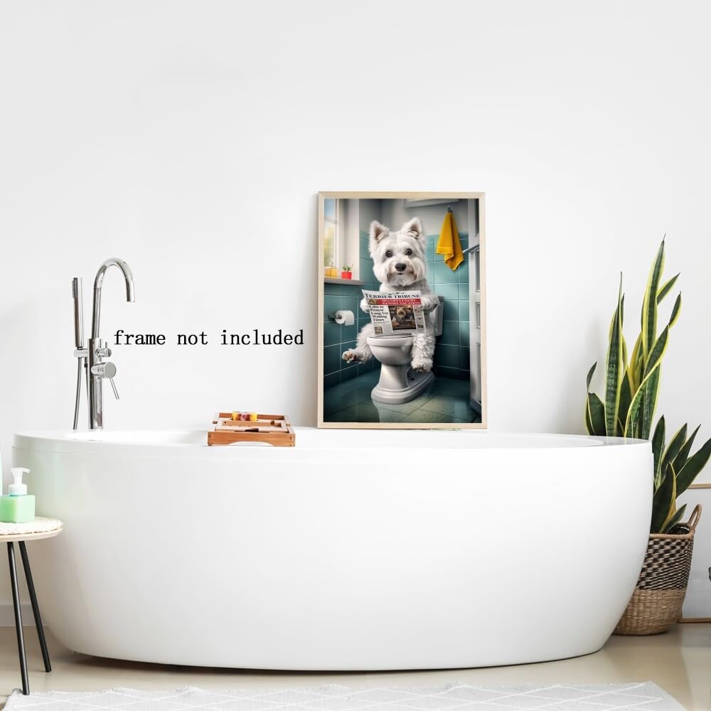 Targa In Metallo Vintage Inga Westie Dog: Poster Da Parete Per Amanti Dei Cani, 20x30 Cm, Perfetta Per Arredo Soggiorno O Bagno