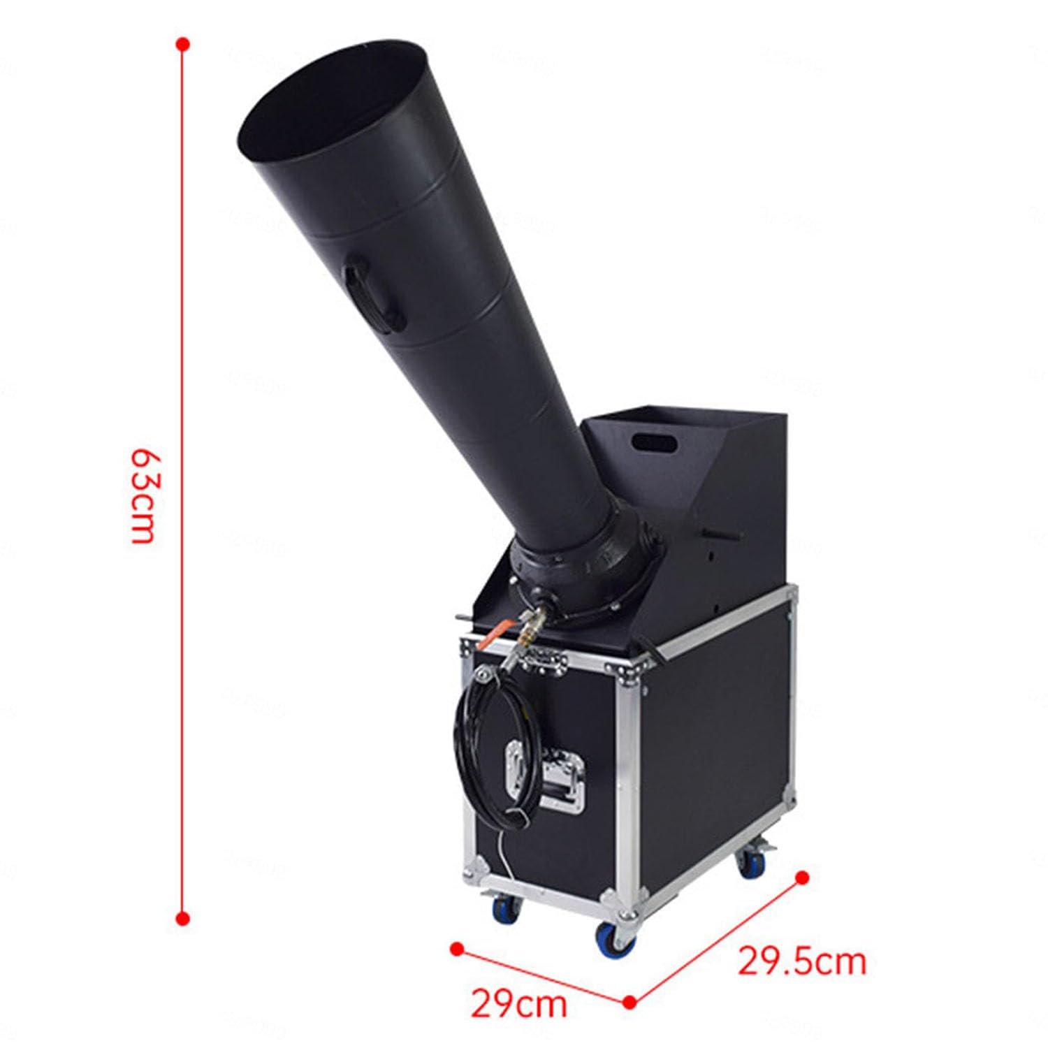 Konfettikanone Konfetti-Blaster-Maschine - Professionelle CO2-Kanone mit 10-12 Metern Sprühweite für Veranstaltungen und Partys - Ideal für DJs, Hochzeiten und besondere Anlässe