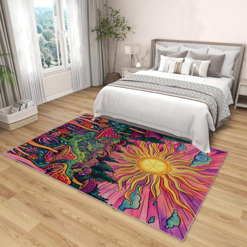 Tapis champignons doux et lavable pour protéger le sol du salon - 4