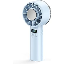 Portable Fan Handheld Travel Essentials - Cooling Face Fans Desk Small Fan, 12 Hours Personal Fans Rechargeable Camping Beach Vacation Concerts Summer Essentials for Women Kids Girl Gifts