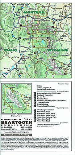 Wind River Range, Wyoming Outdoor Recreation Map