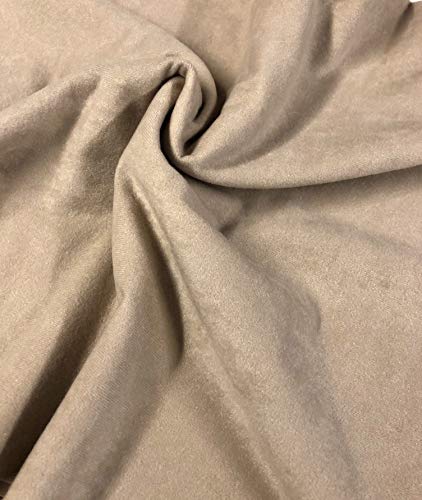 Suédine Tissu Faux Daim Crème 150cm | Idéal pour Rénover vos Chaises et Coussins de Salon