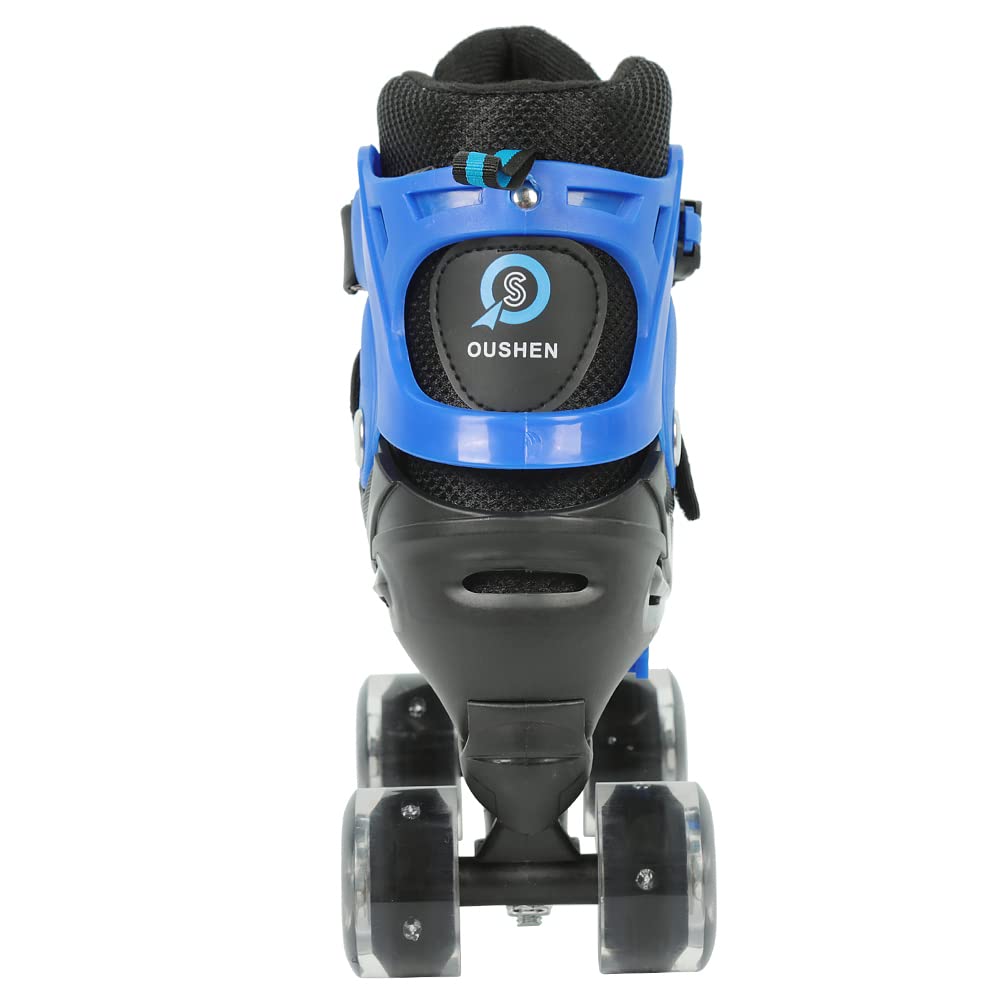 Homewell Pattini a rotelle luminosi in linea regolabili per bambini e ragazze, pattini da bambino da 3 a 9 anni, traspiranti e confortevoli, ideali per principianti