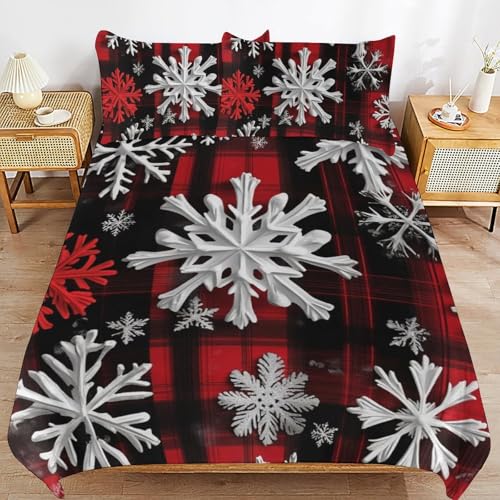 Juego de ropa de cama de Navidad antialérgico de microfibra transpirable 2