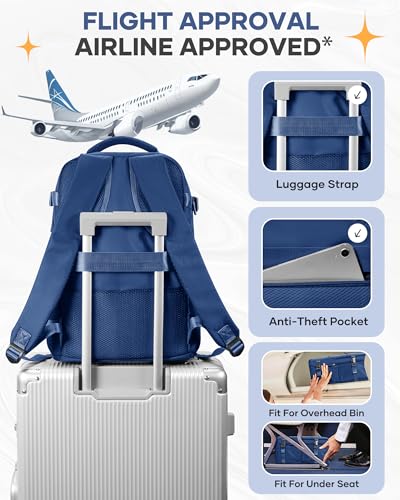 Image of coofay Travel Backpack for Men Women Carry on Backpack for Airplanes Personal Item Bag for Traveling on Airplane Traveling Backpacks Airback Backpacks for Travel Mochila de Viaje