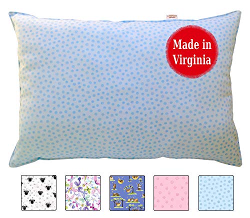 Toddler Pillow for Ages 2-3 (13x18) Beloved by Little Ones All Over The