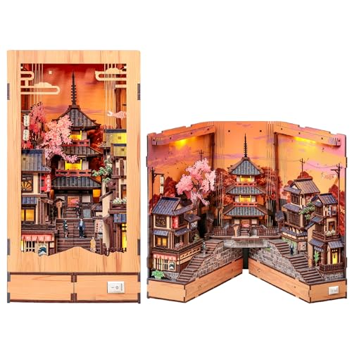 Maison miniature kit japonais Kyoto contre le stress puzzle 3D pour adulte
