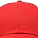 DALIX Unisex Youth Childrens Cotton Cap Adjustable Plain Hat - Unstructured (Red)