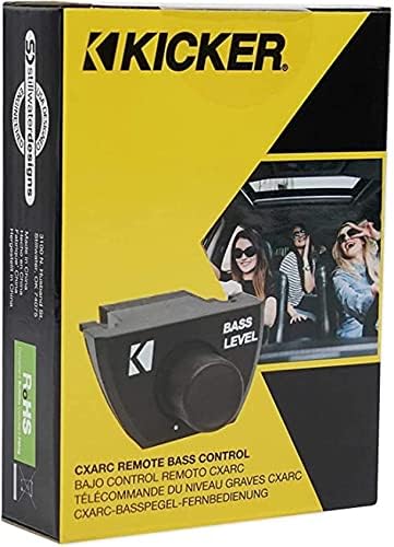 Kicker 46CXARC Remote Bass Level Control|Wired|Compatible with CX, CXA, DX, PX Amplifiers Equipped with Remote BASS Jack|KEY500.1 Compatible|3.5mm Plug