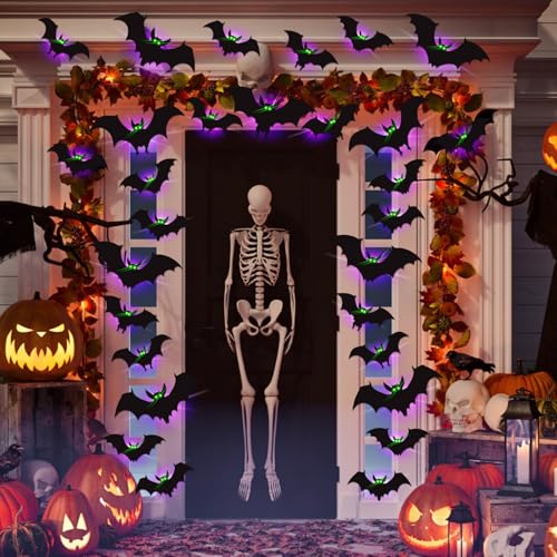 24 Pack Halloween Bats Decorations - image 3