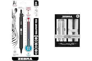 Zebra Pen 3-Pack (10513): X-701 Tactical Ballpoint, G-750 Retractable Gel Pen, Retractable Pen/Pencil