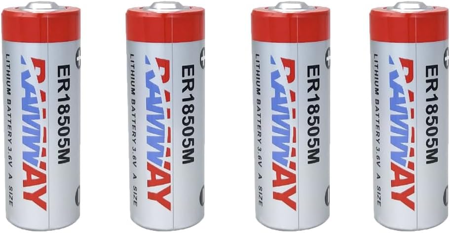 (4-Pack ER18505M 3.6V 3500mAh A Size Non Rechargeable Lithium Battery