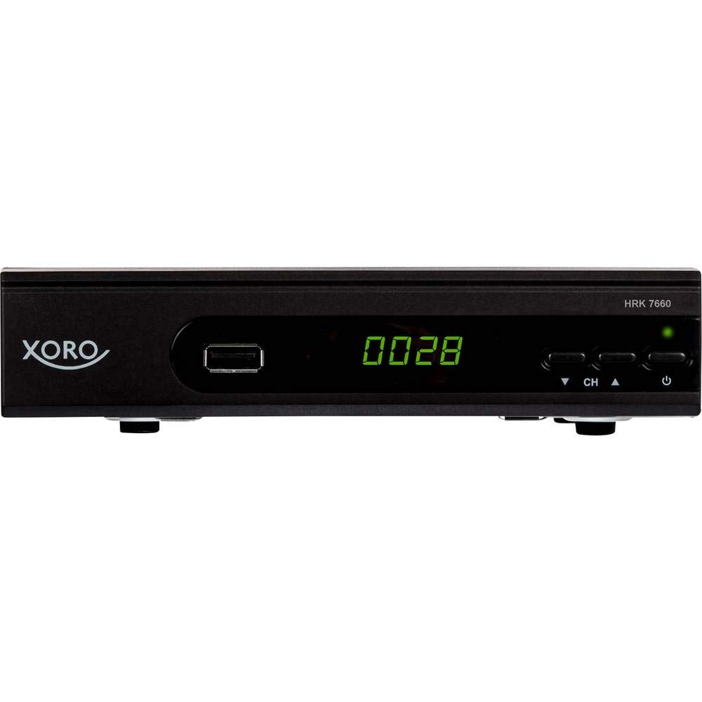 Xoro HRK 7660 HD Receiver für digitales Kabelfernsehen (HDMI, SCART, USB 2.0, LAN, PVR Ready, Mediaplayer) schwarz